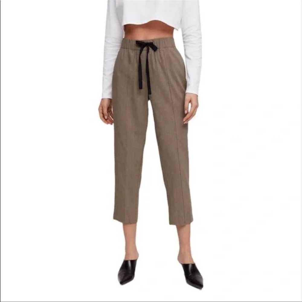 BABATON olive Errol linen pant